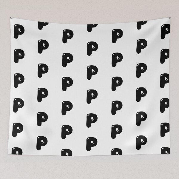 Item preview, P: Letter P - Glossy Black Bubble Font designed and sold by uncoXab.
