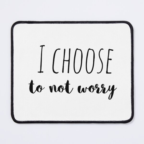 Item preview, I Choose to Not Worry – Affirmation – Peaceful Presence Typography Design designed and sold by Camila  Ardila.