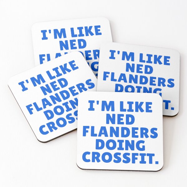 Item preview, I'm Like Ned Flanders Doing Crossfit designed and sold by BackstopAndCo.