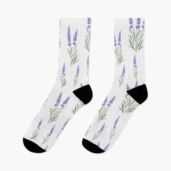 Item preview, Aesthetic Watercolour Lavender pattern on white background. designed and sold by iclipart.