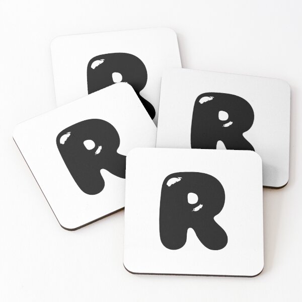 Item preview, R: Letter R - Glossy Black Bubble Font designed and sold by uncoXab.