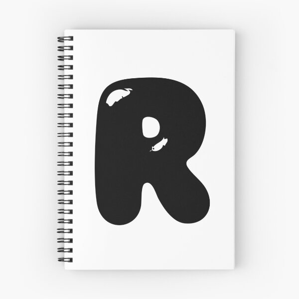 Item preview, R: Letter R - Glossy Black Bubble Font designed and sold by uncoXab.
