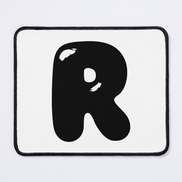 Item preview, R: Letter R - Glossy Black Bubble Font designed and sold by uncoXab.