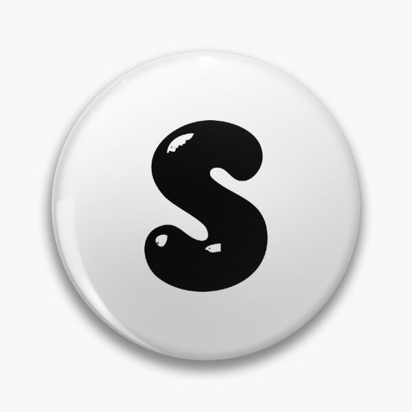 Item preview, S: Letter S - Glossy Black Bubble Font designed and sold by uncoXab.