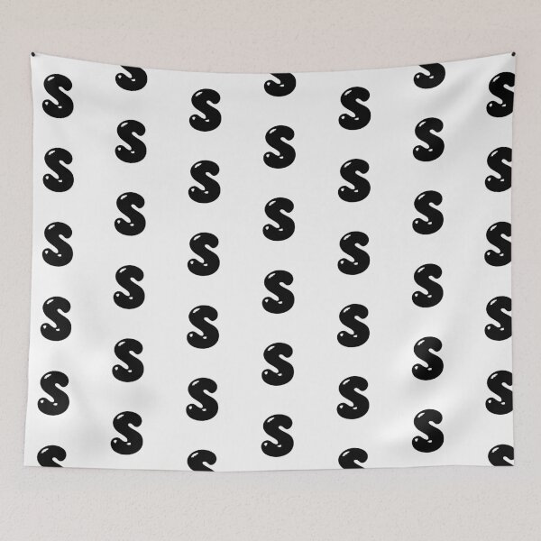 Item preview, S: Letter S - Glossy Black Bubble Font designed and sold by uncoXab.