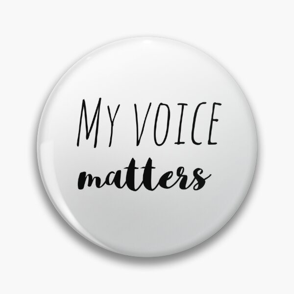Item preview, My Voice Matters – Affirmation – Empowered Speech Typography Design designed and sold by Camila  Ardila.