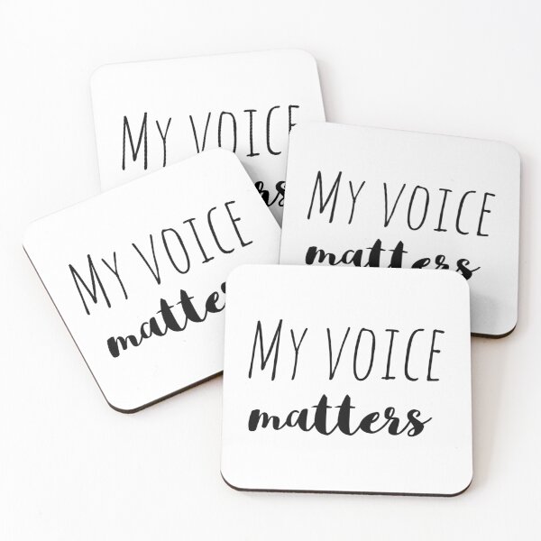 Item preview, My Voice Matters – Affirmation – Empowered Speech Typography Design designed and sold by Camila  Ardila.