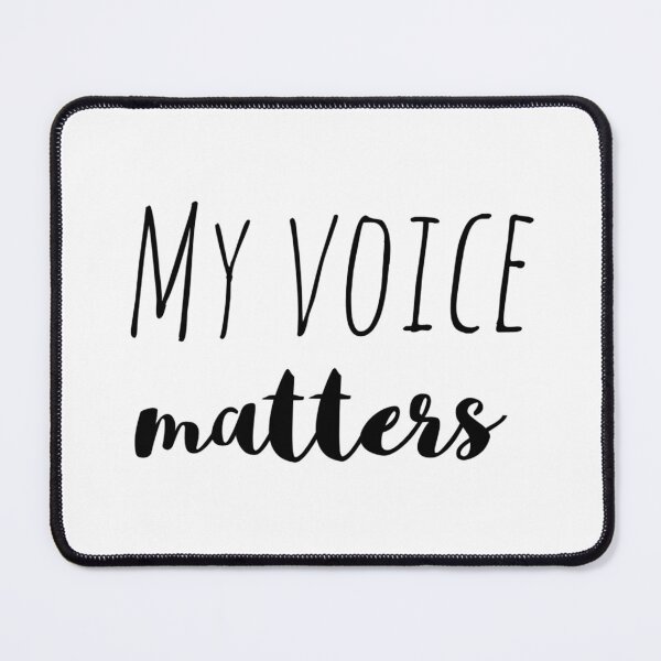 Item preview, My Voice Matters – Affirmation – Empowered Speech Typography Design designed and sold by Camila  Ardila.