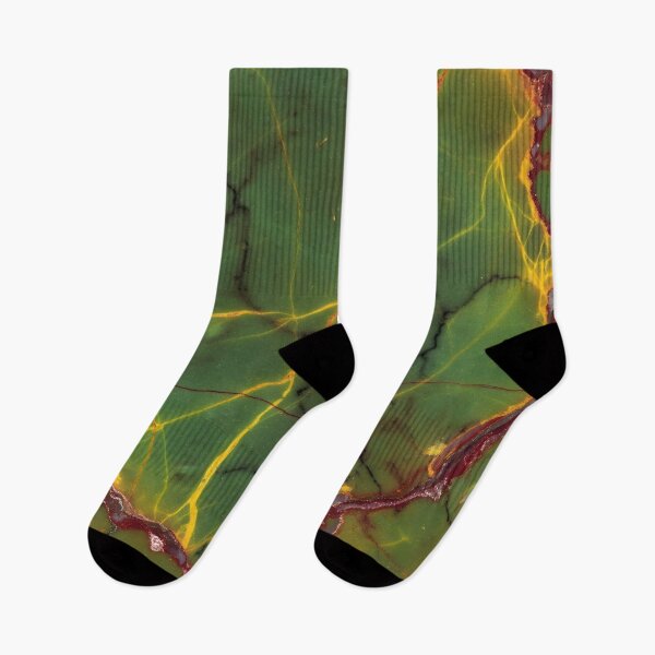 Item preview,  Reggae Marble Texture – Glossy Black Stone with Vibrant Green, Yellow & Red Veins designed and sold by AV.
