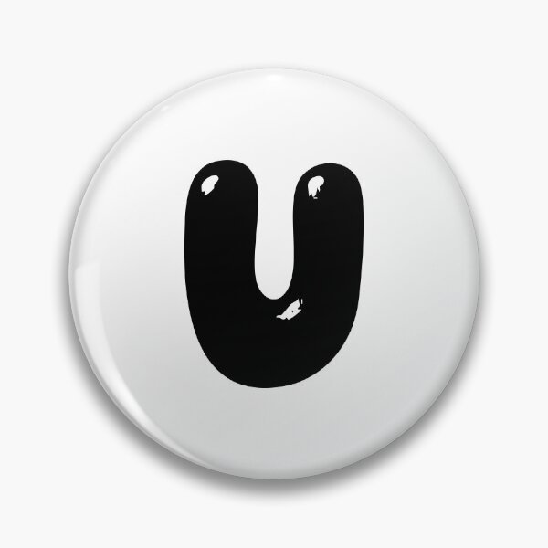 Item preview, U: Letter U - Glossy Black Bubble Font designed and sold by uncoXab.