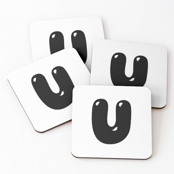Item preview, U: Letter U - Glossy Black Bubble Font designed and sold by uncoXab.