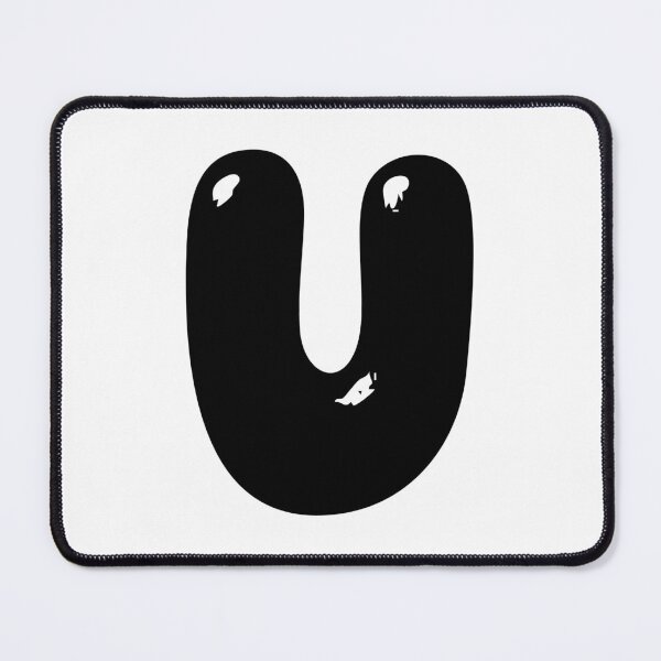 Item preview, U: Letter U - Glossy Black Bubble Font designed and sold by uncoXab.