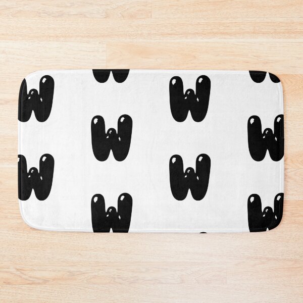 Item preview, W: Letter W - Glossy Black Bubble Font designed and sold by uncoXab.