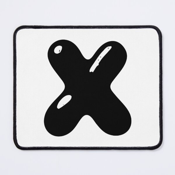 Item preview, X: Letter X - Glossy Black Bubble Font designed and sold by uncoXab.