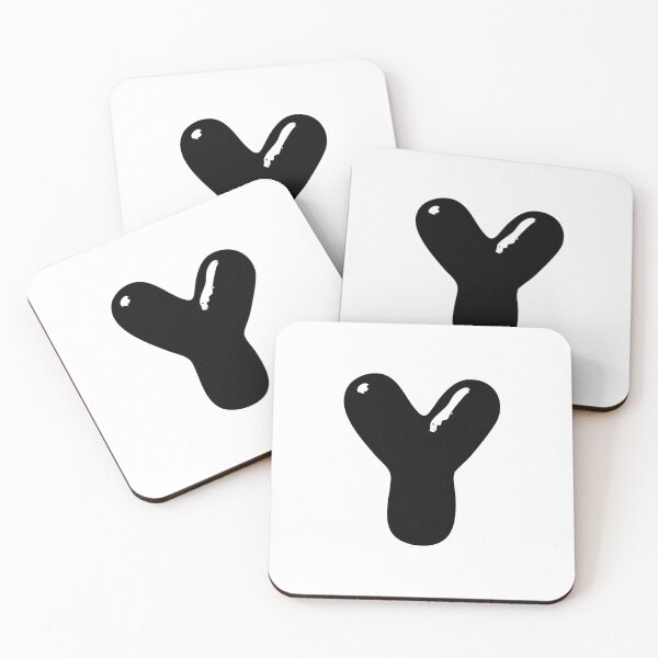 Item preview, Y: Letter Y - Glossy Black Bubble Font designed and sold by uncoXab.