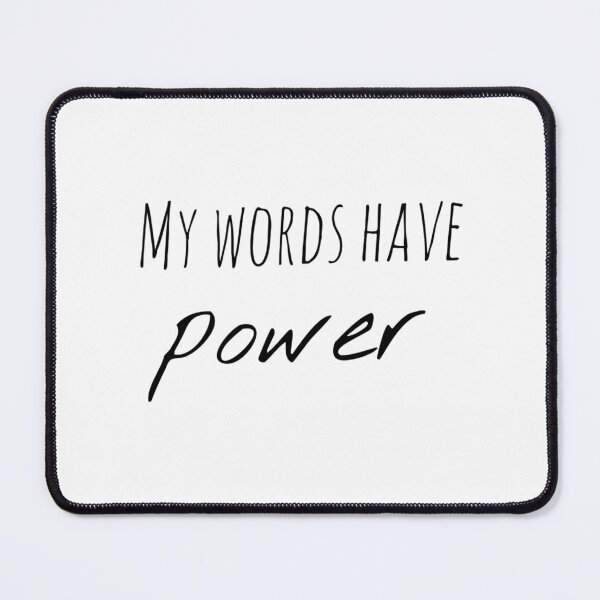 Item preview, My Words Have Power – Affirmation – Intentional Speech Typography Design designed and sold by Camila  Ardila.
