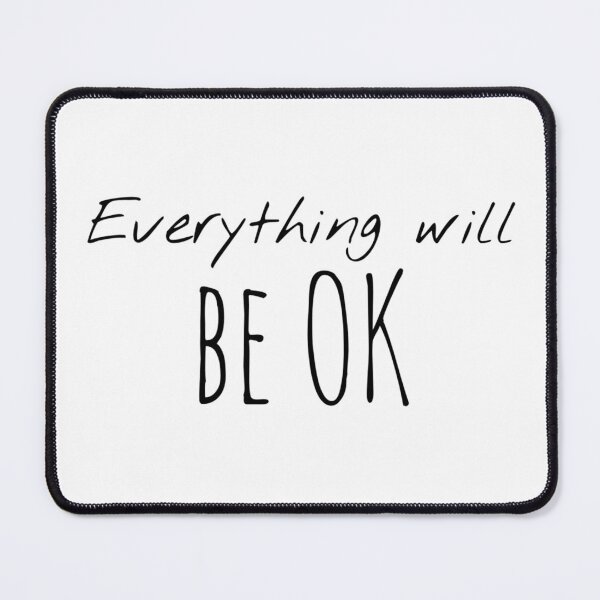 Item preview, Everything Will Be OK – Affirmation – Calming Reassurance Typography Design designed and sold by Camila  Ardila.