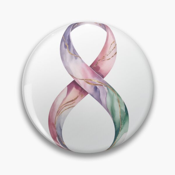 Item preview, Pastel Gradient Infinity Symbol with Gold Accents on Black designed and sold by Creative88Art.