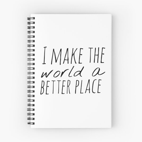Item preview, I Make the World a Better Place – Affirmation – Positive Impact Typography Design designed and sold by Camila  Ardila.