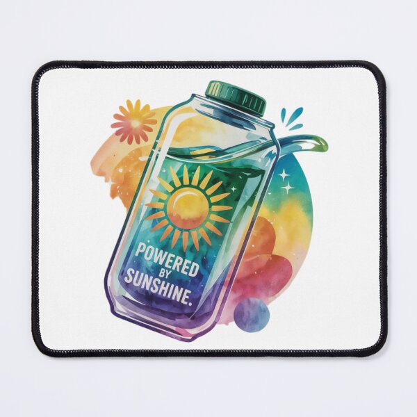Item preview, Artistic Glass Jar with Green Lid and Sunshine Label Design designed and sold by Creative88Art.