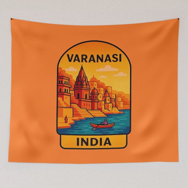Item preview, Varanasi, India - Sacred City on the Ganges designed and sold by Myra365Art.