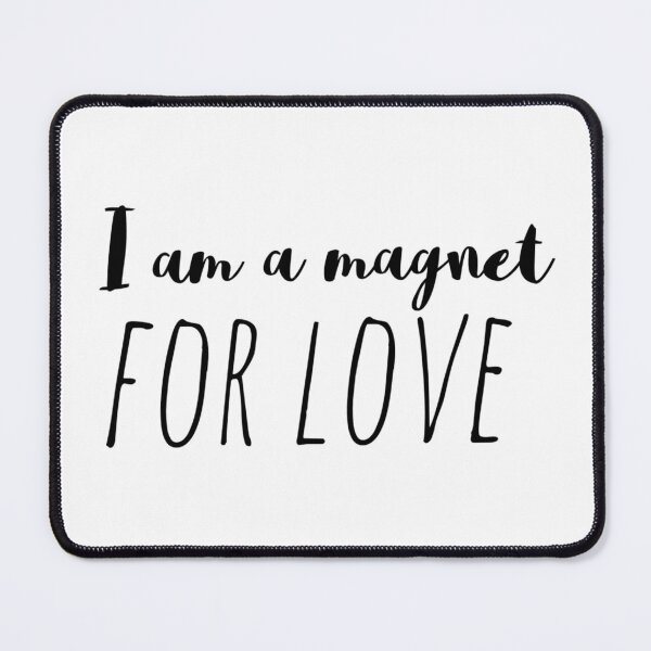 Item preview, I Am a Magnet for Love – Affirmation – Attraction Typography Design designed and sold by Camila  Ardila.