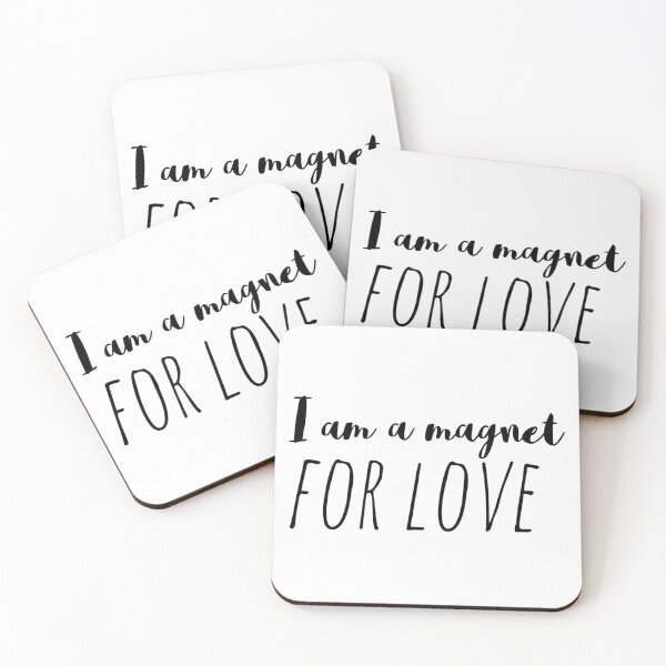 Item preview, I Am a Magnet for Love – Affirmation – Attraction Typography Design designed and sold by Camila  Ardila.