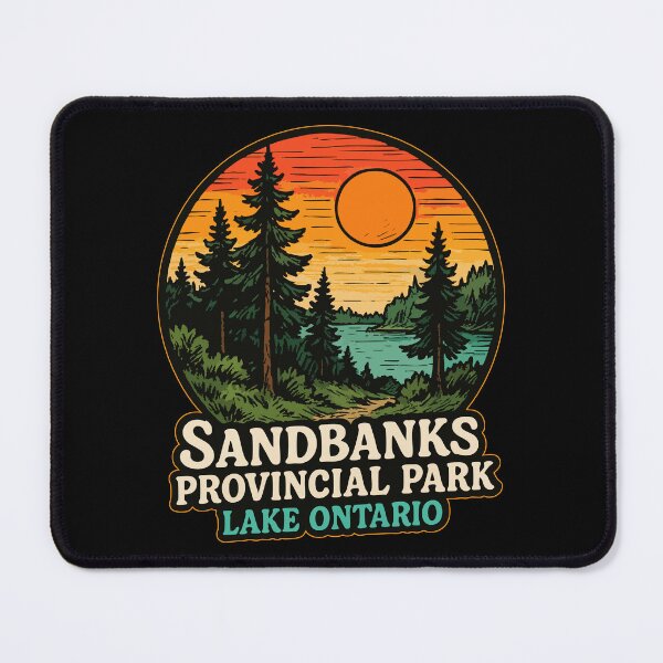 Item preview, Sandbanks Provincial Park Beach Ontario Canada Retro designed and sold by TomFrontierArt.