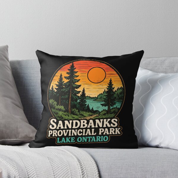 Item preview, Sandbanks Provincial Park Beach Ontario Canada Retro designed and sold by TomFrontierArt.