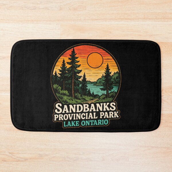 Item preview, Sandbanks Provincial Park Beach Ontario Canada Retro designed and sold by TomFrontierArt.