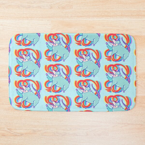 Item preview, pretty rainbow kitty possum  designed and sold by crestfallenmermaid.