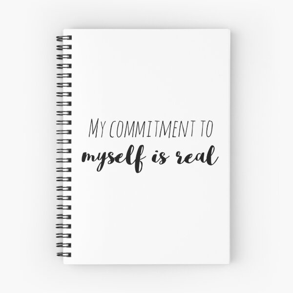 Item preview, My Commitment to Myself Is Real – Affirmation – Self-Loyalty Typography Design designed and sold by Camila  Ardila.