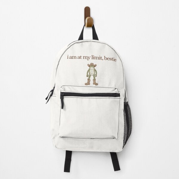 Item preview, "I'm At My Limit Bestie" Sarcastic Frog Meme designed and sold by DeafPigeonDesigns.