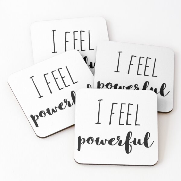Item preview, I Feel Powerful – Affirmation – Inner Strength Typography Design designed and sold by Camila  Ardila.