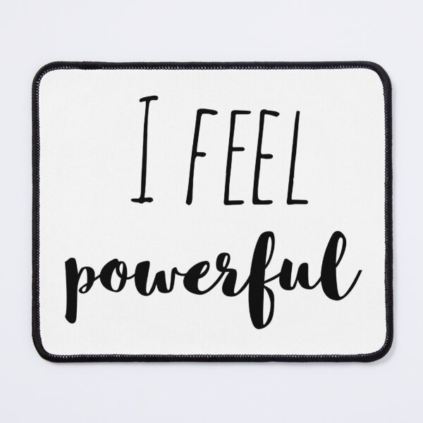 Item preview, I Feel Powerful – Affirmation – Inner Strength Typography Design designed and sold by Camila Ardila.
