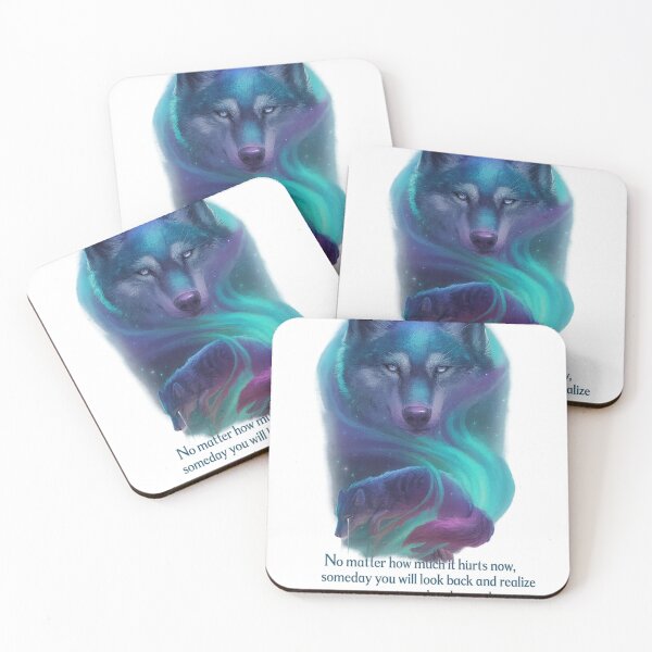 Item preview, Spirit Wolf – Inspirational Struggle Quote designed and sold by BloomingVibes.