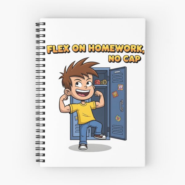 Item preview, Flex on Homework – School Locker Motivation Meme Digital Art designed and sold by AnnDesignStudio.