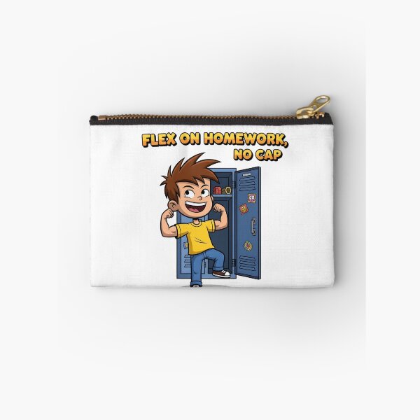 Item preview, Flex on Homework – School Locker Motivation Meme Digital Art designed and sold by AnnDesignStudio.