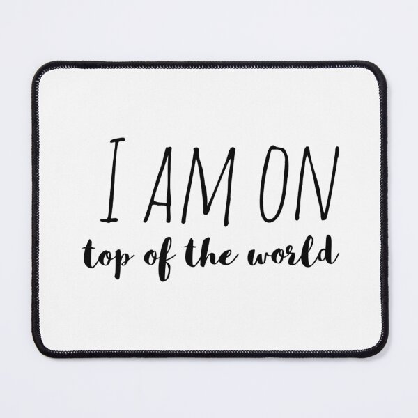 Item preview, I Am on Top of the World – Affirmation – Limitless Living Typography Design designed and sold by Camila Ardila.