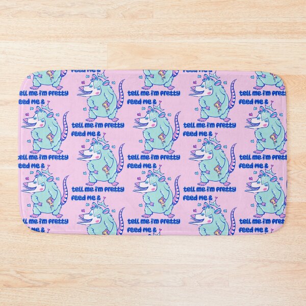 Item preview, feed me and tells me i’m pretty - mint possum  designed and sold by crestfallenmermaid.