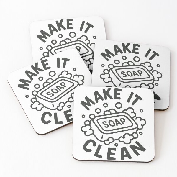 Item preview, Make It Clean Soap designed and sold by ThreadQuirk.