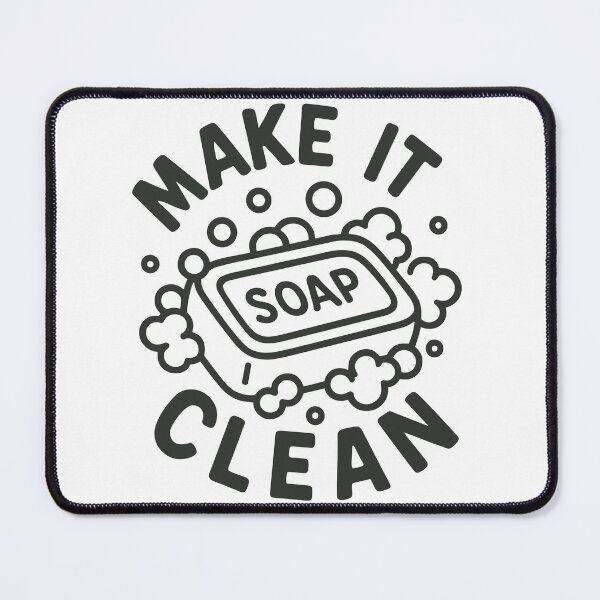 Item preview, Make It Clean Soap designed and sold by ThreadQuirk.