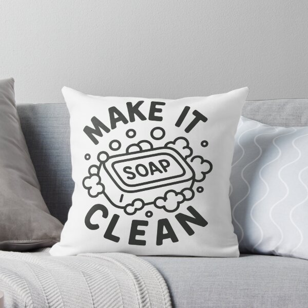 Item preview, Make It Clean Soap designed and sold by ThreadQuirk.