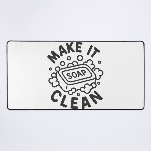 Item preview, Make It Clean Soap designed and sold by ThreadQuirk.