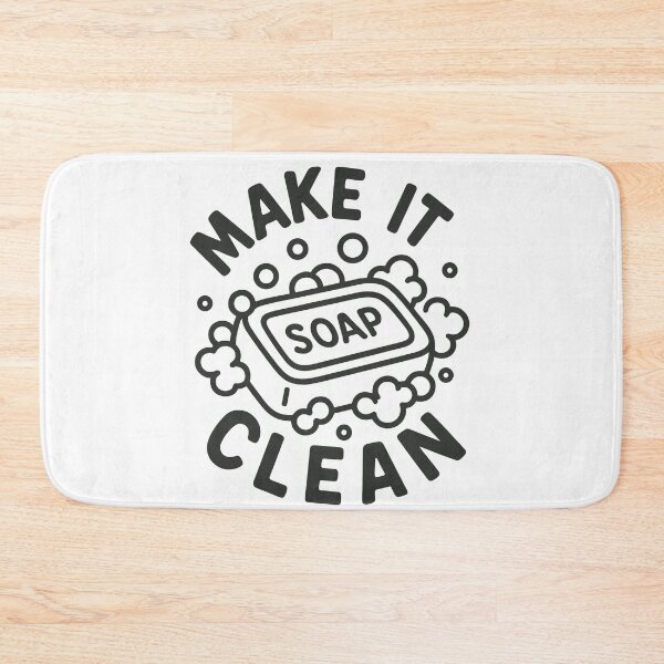 Item preview, Make It Clean Soap designed and sold by ThreadQuirk.