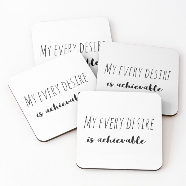 Item preview, My Every Desire is Achievable – Affirmation – Manifestation Typography Design designed and sold by Camila  Ardila.