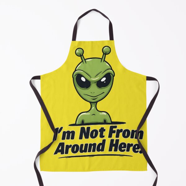 Item preview, I’m Not From Around Here: Cartoon Alien Edition designed and sold by TheDuckprints.