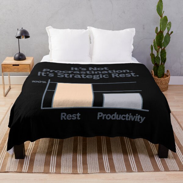 Item preview, It’s Not Procrastination It’s Strategic Rest – Funny Self Care Quote Design designed and sold by ArcadiaSilence.