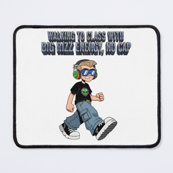 Item preview, Walking To Class With Big Rizz Energy No Cap - Gaming Vibes Back To School Shirt designed and sold by AnnDesignStudio.