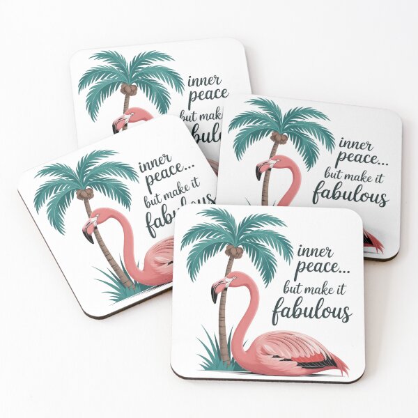 Item preview, Inner Peace, But Make It Fabulous – Flamingo Zen Art designed and sold by ArtByYunus.
